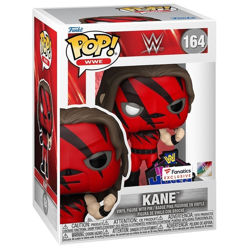 Funko Pop! WWE Fanatics Exclusive KANE with Pin #164 - New - In UK