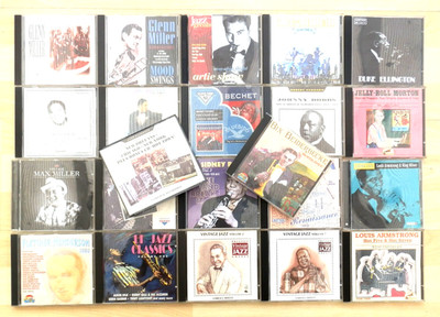 Fine Collection of 22 JAZZ & SWING CDs  Big Names Noted.