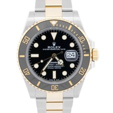 Rolex Rolex Submariner Date 41mm Ceramic BLACK Two-Tone 18K Gold Steel 126613 LN Watch