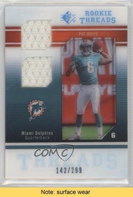2009 SP Threads Rookie Threads Dual Swatch 142/299 Pat White #RT-PW READ 0af
