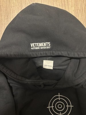 Black Vetements AW17 Eleven Inch Gun Club Hoodie Size XS | eBay