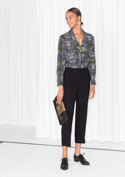 Women & Other Stories Shirt Black Viscose 34 / XS #3FOL
