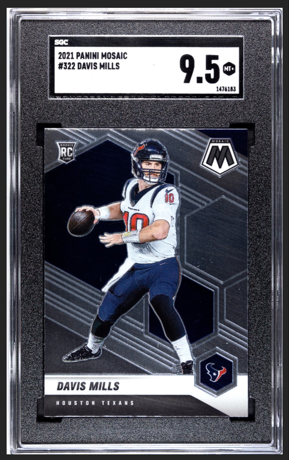 2021 Panini Mosaic - Rookies Davis Mills #322 (RC) SGC 9.5