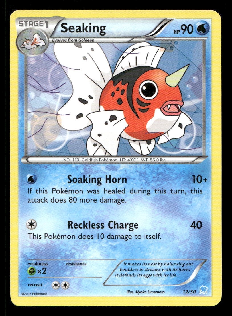 Seaking (12) 12/30 XY Trainer Kit: Pikachu Libre & Suicune LP Pokemon