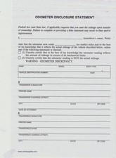 Odometer Statement - Package Of 100- 841ns Odometer Statement - Package Of 100- 841ns