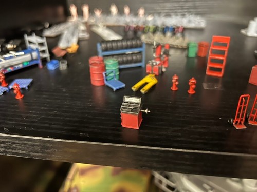 Miniature 1/64 Diorama Car Garage Props Model Car Workshop Repair Tool Scene - Picture 21 of 142