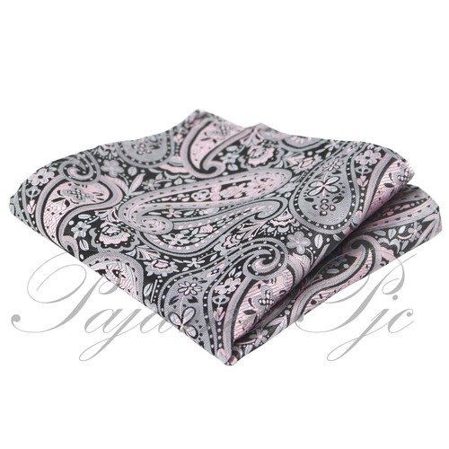 Nuevo pañuelo cuadrado cuadrado de bolsillo de cachemira floral para hombre solo 10 x 10 pulgadas - Imagen 3 de 7