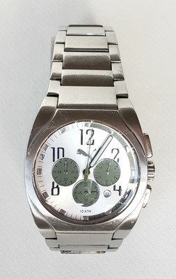 puma stainless steel back watch