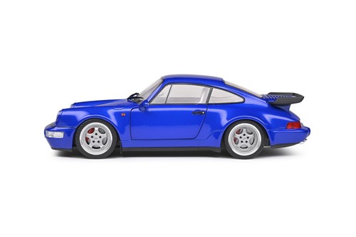 1990 PORSCHE 911 (964) TURBO 3.6 ELECTRIC BLUE 1/18 MODEL by SOLIDO S1803405 NEW - Picture 2 of 10