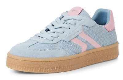 Tamaris Schnürschuh Blau Nubukleder Sneaker Freizeitschuh Halbschuh 23723 880