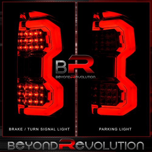 Luces traseras LED de tubo blanco Tundra 2014-2021 lámparas de señal de parada negras ahumadas - Imagen 6 de 7