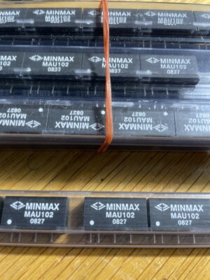 A lot of FOUR (4) Minmax MAU102 5V-5V isolated DC to DC converter, SIP package.
