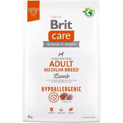 BRIT Care Hypoallergenic Adult Medium Breed mit Lammfleisch 12 kg