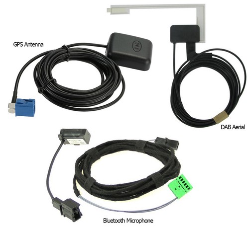 VW RNS 315 Antena GPS DAB Mikrofon antenowy Bluetooth Mikrofon Akcesoria TYLKO - Zdjęcie 1 z 2