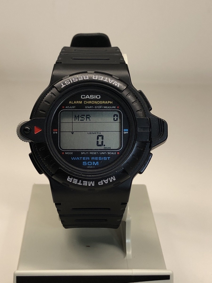 casio カシオ MAP-100 動作品 1404 ヴィンテージ Vintage Casio MAP-100 Digital Map Meter [ 50 M ] Japan Made