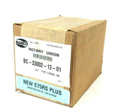 NEW SEALED BARCO BC-33002-12-01 ROTARY UNION 3/4'' TYPE E75RSX BC330021201