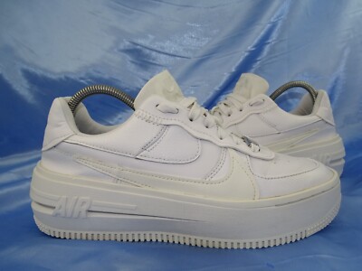 NIKE AIR FORCE 1 PLATFORM SNEAKER GR 37 38 SCHUHE AF1 WHITE NEON PLATEAU /D84
