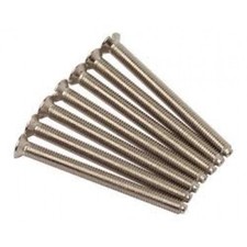 75mm / 3" Chrome Switch / Plug Socket Screw Longer x 10 knightsbridge electrical