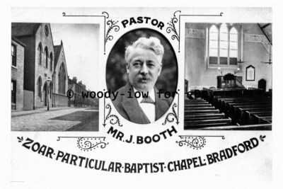 pt9507 - Mr J Booth & Zoar Baptist Chapel, Bradford, Yorkshire - Druck 6x4