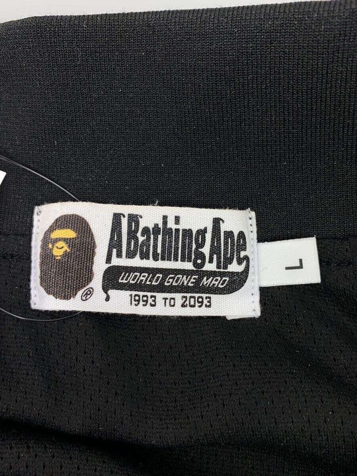 A BATHING APE JERSEY Jacket black L Used eBay