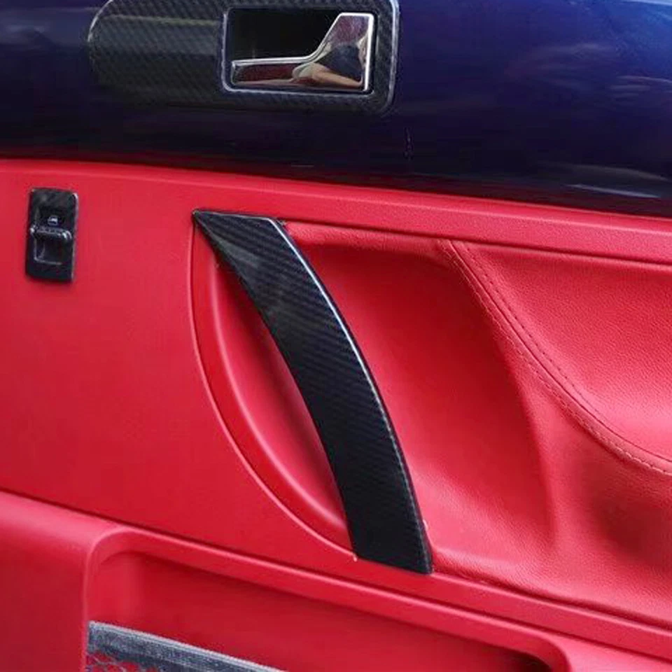 For VW New Beetle 2003-2010 Interior Side Door Handle Panel Cover Trim 2PCS ABS - image 2 of 4