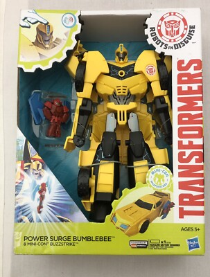 Transformers Robots in Disguise Power Hero Bumblebee w/ Buzzstake Action Figure