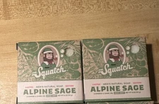 Dr. Squatch Limited Edition Men’s Natural Soap Alpine Sage Holiday Lot of 2