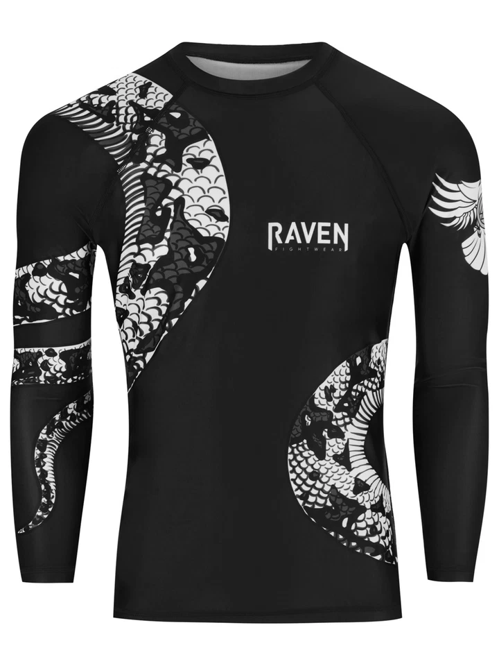 Raven Fightwear Para Hombre Constrictor Serpiente Aprobado IBJJF MMA Protector Antierupciones Blanco Foto 2 de 3