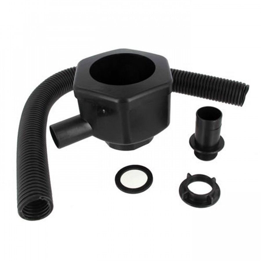 Ward Black Plastic Water Butt Standard Downpipe Filler Kit GN816