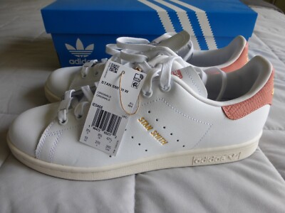 Adidas Stan Smith Womens Size 10 US White IE0468 Pink Peach Brand New