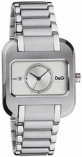 D&G Dolce and Gabbana DW0226 Game Over Stainless Steel Brushed Metal Watch