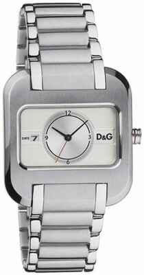 DOLCE&GABBANA 腕時計 ゲームオーバー シルバー クォーツ スクエア D&G Dolce and Gabbana DW0226 Game Over Stainless Steel Brushed