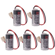 5x 1700mAh ER17330V/3.6V battery w/ Plug for EPSON R13ZA00600300 body battery
