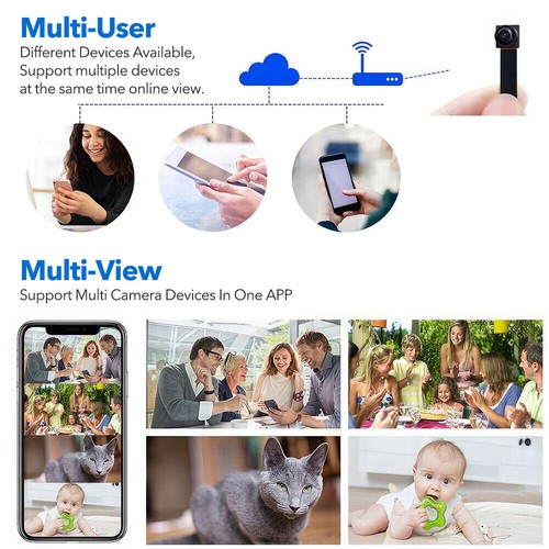 Wireless WiFi 1080P HD Pinhole Cam DIY Mini Camera Security Video DVR Recorder - Picture 7 of 18