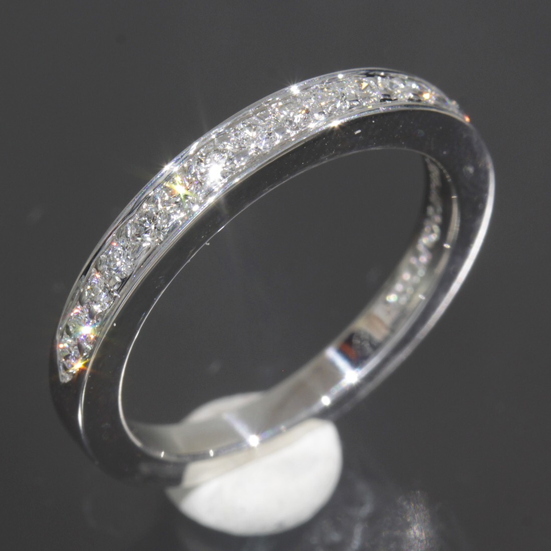 Tiffany Channel setting Half Eternity Ring 13