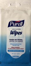 Purell Wipes 1ea 10ct Clean Refreshing Scent-Kills 99.9 -SHIPS SAME BUSINESS DAY