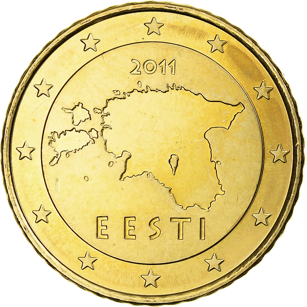 [#1179747] Estonia, 50 Euro Cent, 2011, Vantaa, BU, MS, Nordic gold, KM ...