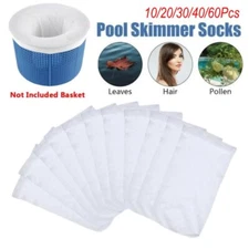 10-60Pcs Pool Skimmer Socks Filter Replacement Savers for Basket Swimming Pool