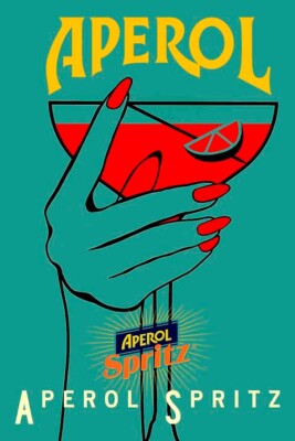 Poster poster poster advertising aperitif Aperol Spritz print 50x70 cm