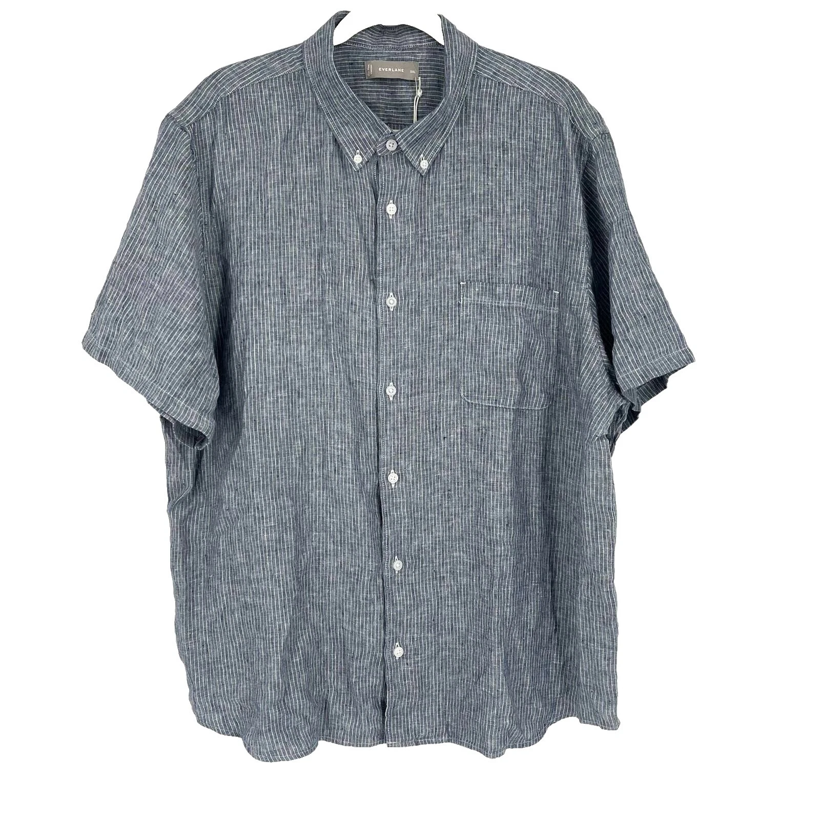 Linen Big & Tall Casual Button-Down Shirts for Men