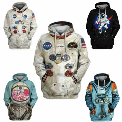 Armstrong Spacesuit NASA Pullover Hoodie Astronaut Sweatshirts Mantel Kostüme