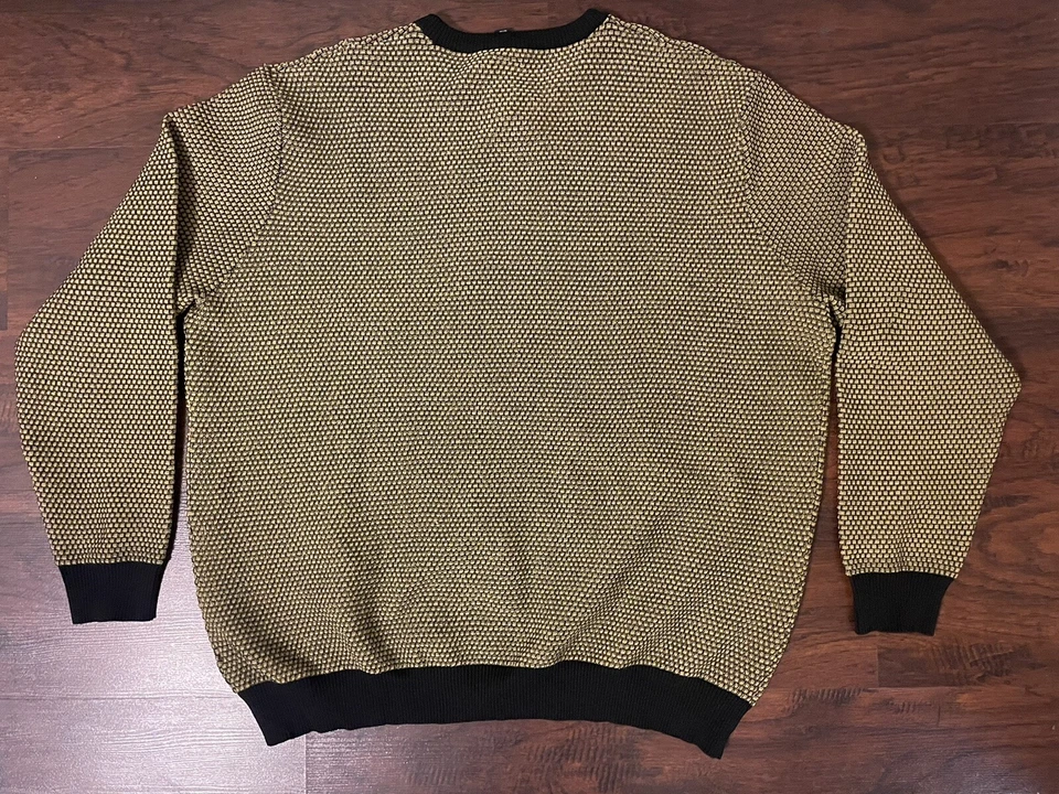 FOCO NFL Men's Pittsburgh Steelers Poly Knit Crew Neck Sweater 2XL Yellow XXL - Image 2 of 4