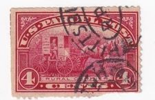 STAMP US SCOTT Q4 "Rural Carrier" 4 CENT 1912 US PARCEL POST USED - B