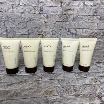 AHAVA Mineral Body Lotion Deadsea Water 1.3 oz Travel Sz Lot of 5