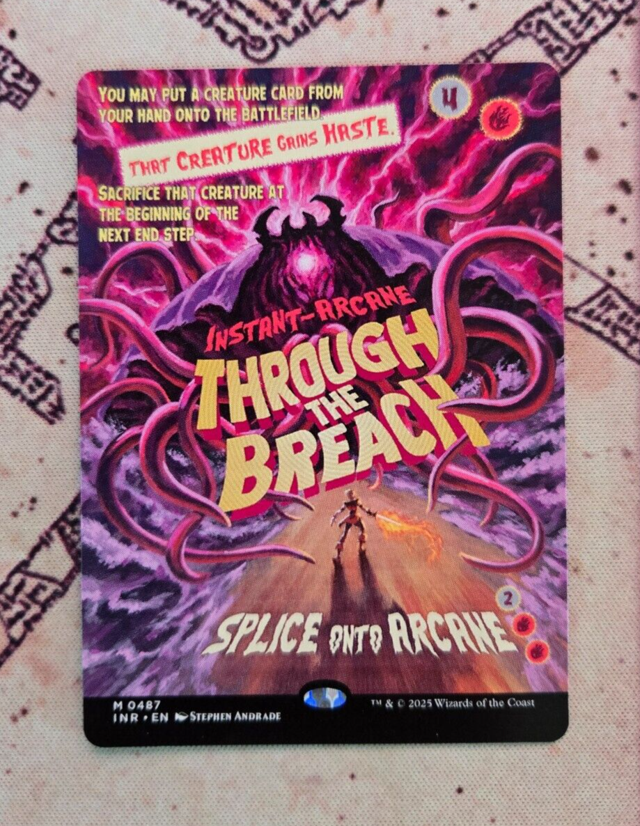 MTG Through the Breach Poster Showcase Innistrad Remastered NM MTG Through the Breach Poster Showcase Innistrad Remastered NM