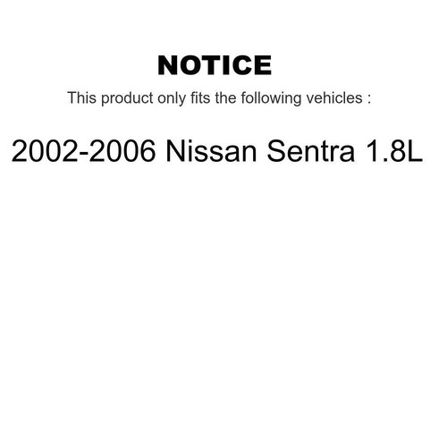 For 02-06 Nissan Sentra 1.8L Front Rear Semi-Metallic Brake Pads & Drum Shoe Kit - Picture 2 of 2