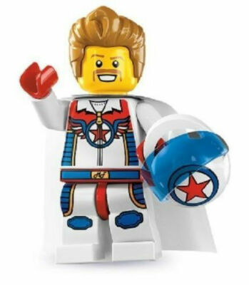 New LEGO Series 7 Daredevil Minifigure 8831 Stuntman Collectible