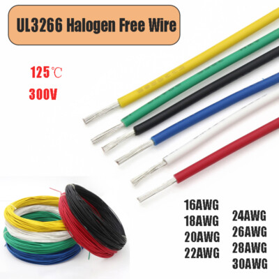 UL3266 Halogen Free Irradiated Wire PE Insulated Tinned Copper Cable 16AWG-30AWG