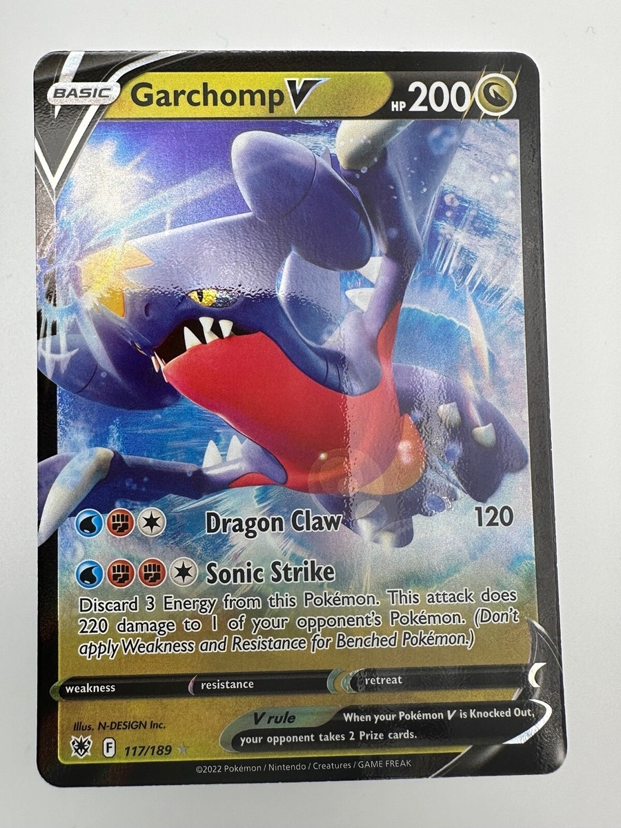 Pokemon TCG Card Astral Radiance Garchomp V 117/189 Full Art Rare  
