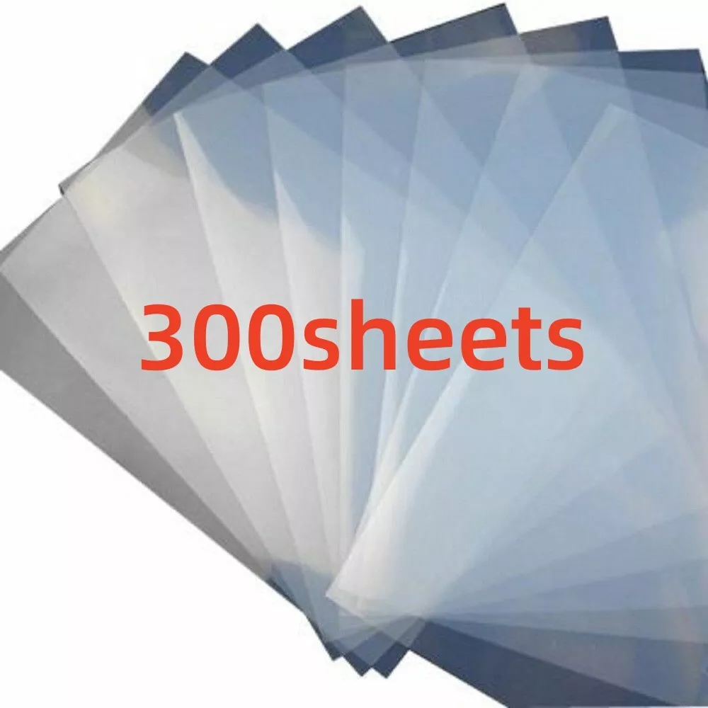 300Pc Waterproof Inkjet Transparency Film Paper for Silk Screen Printing  13x19